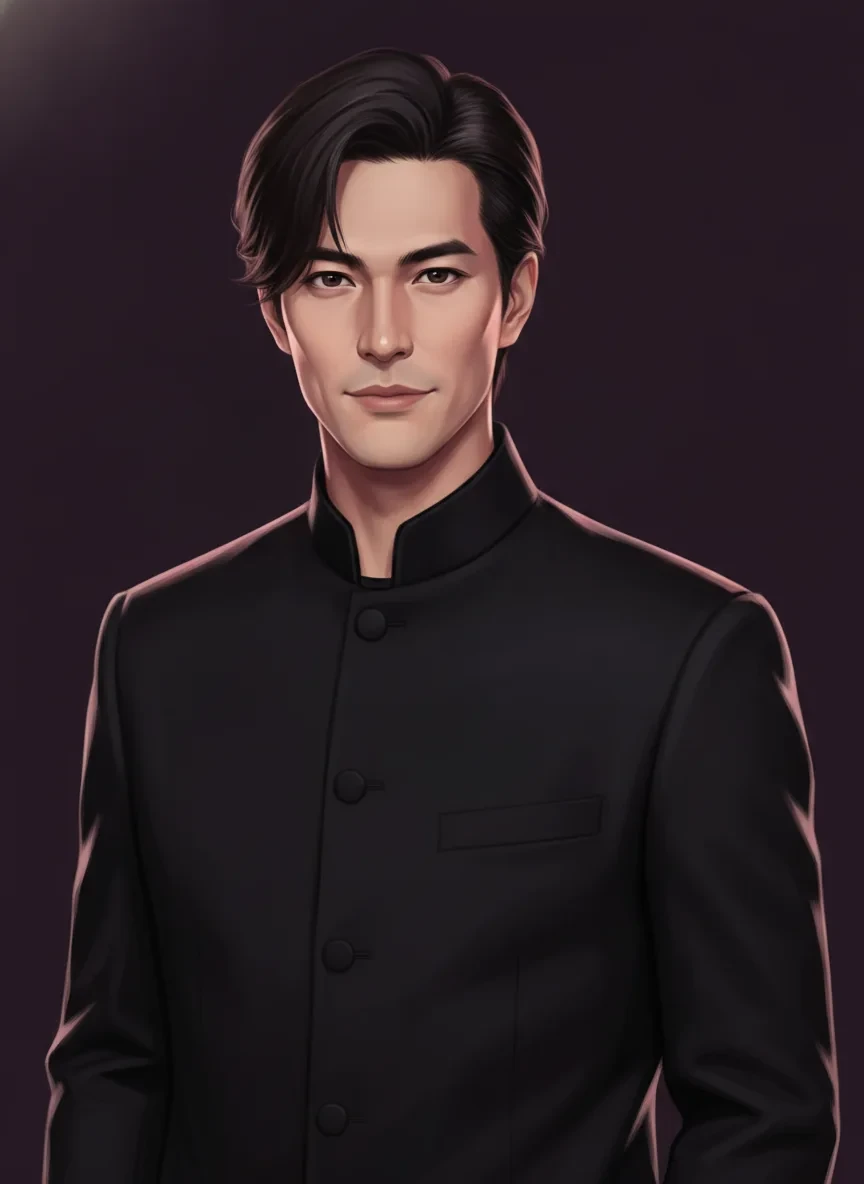 Retrato ilustrado autorizado de acompañante ficticio adulto